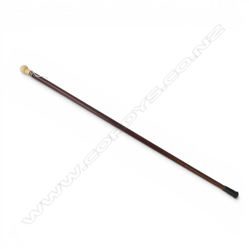 WALKING STICK w. IVORY KNOB L.870mm Image 1++