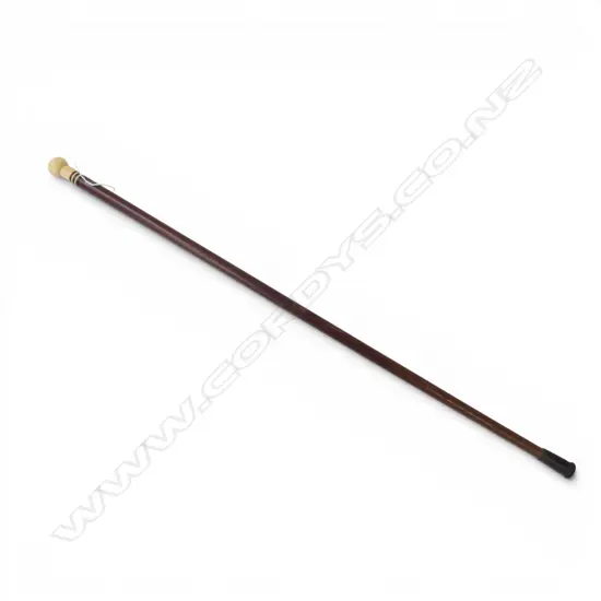 WALKING STICK w. IVORY KNOB L.870mm