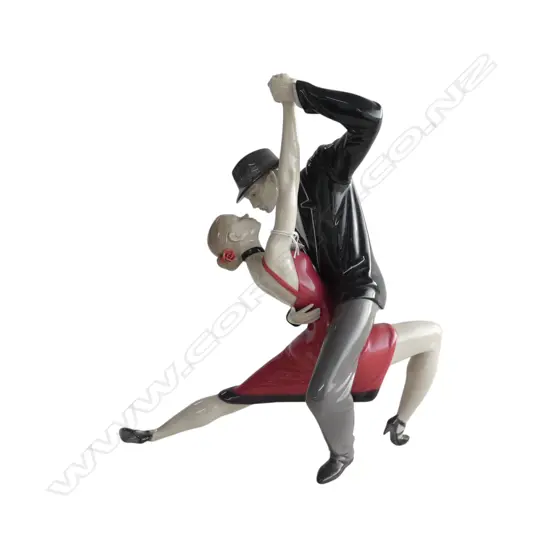 LLADRO 'PASSIONATE TANGO' 2630/3000 H.365mm (ROSE IN HAIR CHIPPED) + CERTIFICATE