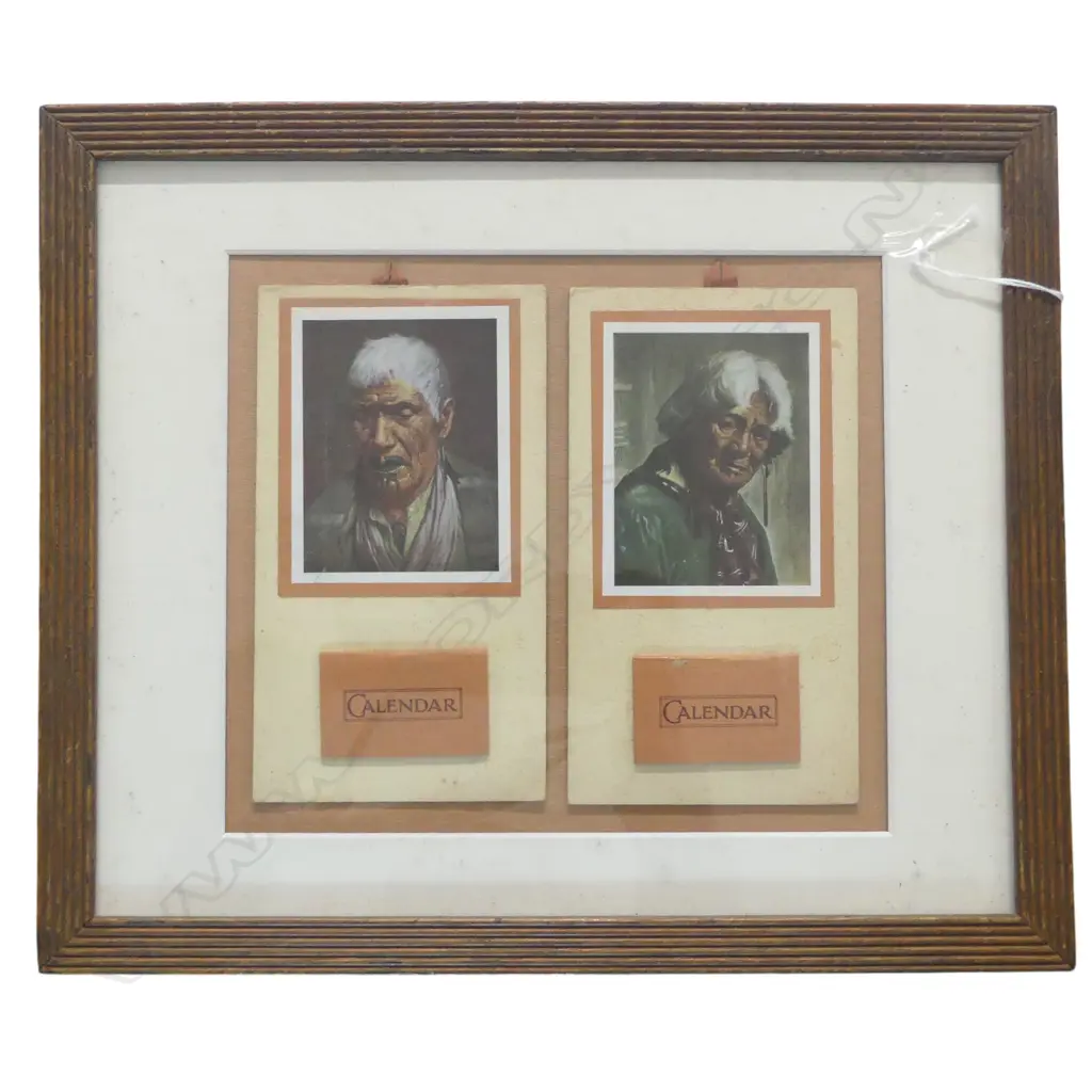 FRAMED GOLDIE DESK CALENDER ENDS 170 X 100MM EACH Image 1++