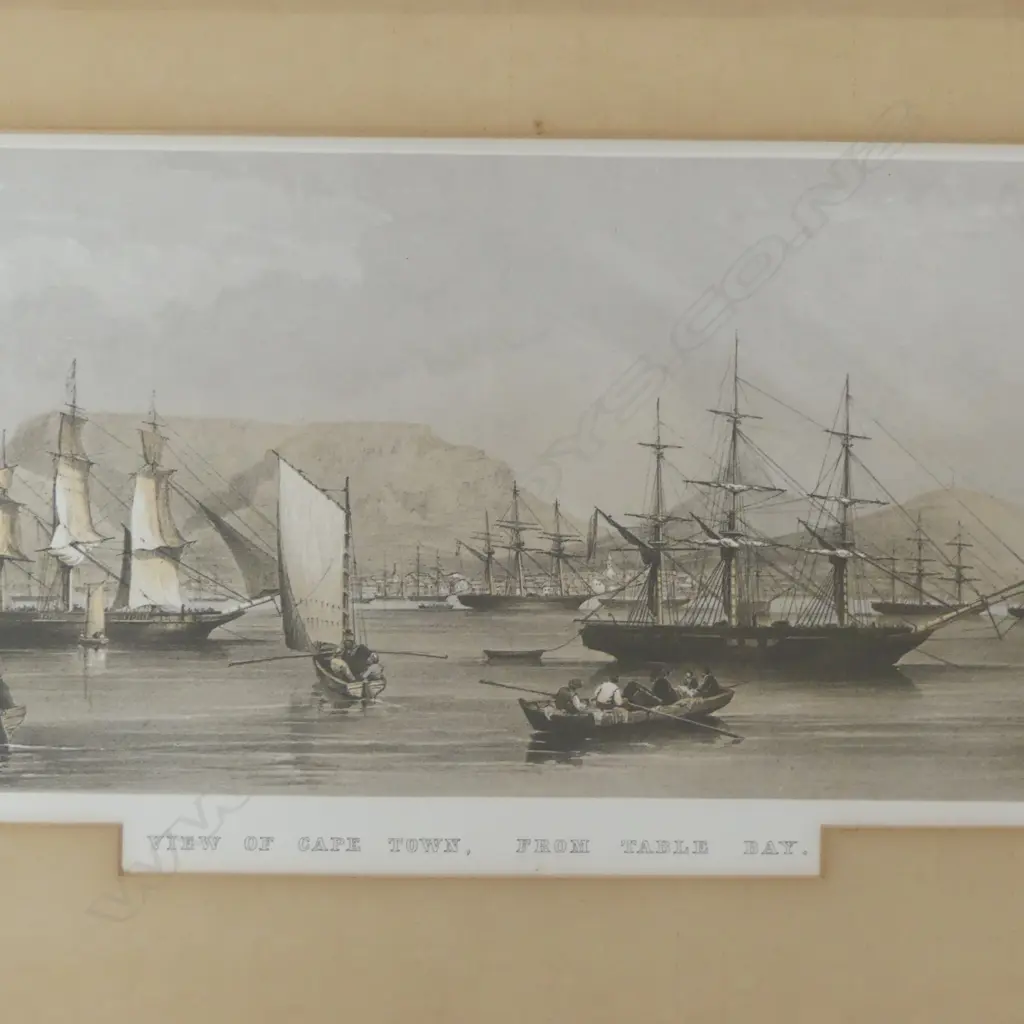 CAPE TOWN ‘FROM TABLE BAY’ PRINT 570X200MM Image 1++