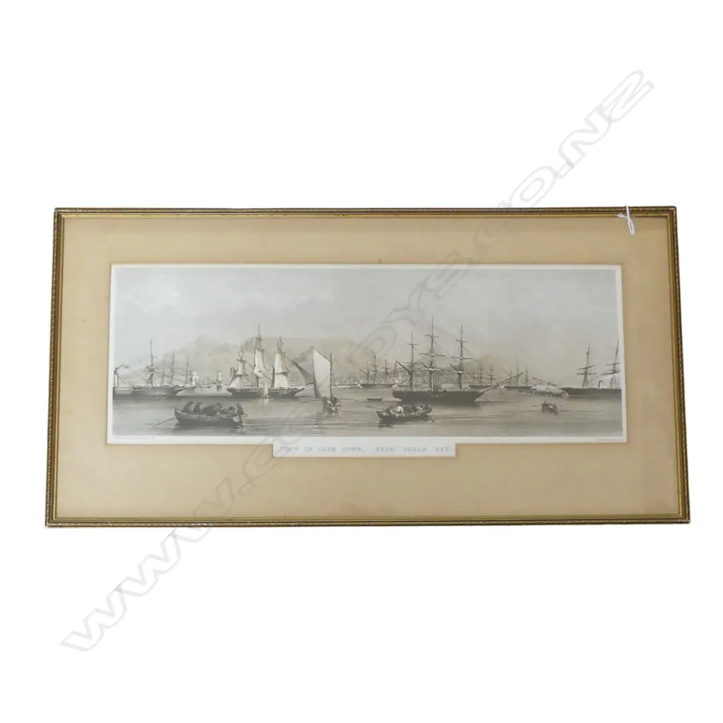 CAPE TOWN ‘FROM TABLE BAY’ PRINT 570X200MM Image 1++