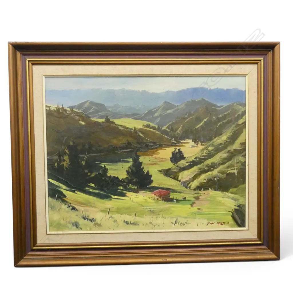 JOHN SPEEDY, RURAL NZ, OIL ON BOARD, SIGNED, 500 x 660mm Image 1++
