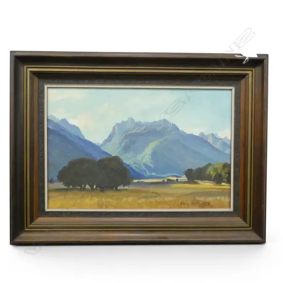 HARRY SMITH, EGLINGTON VALLEY, OIL ON BOARD, SIGNED, 280 x 450mm