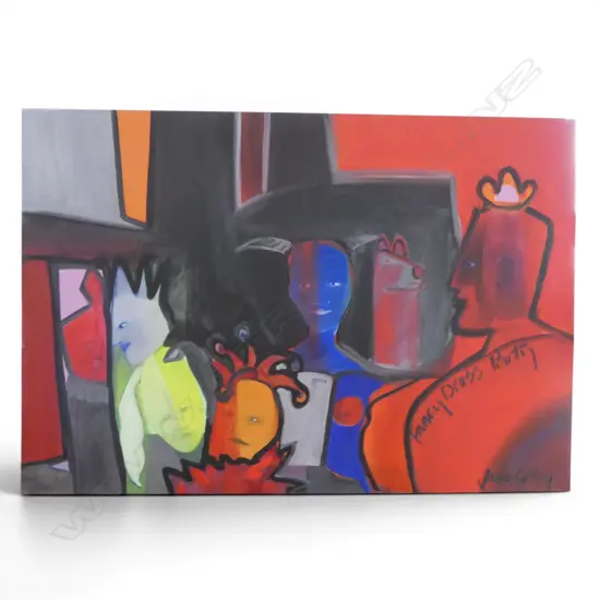 JANE GRAY ACRYLIC 'FANCY DRESS PARTY' 840 X 1220mm