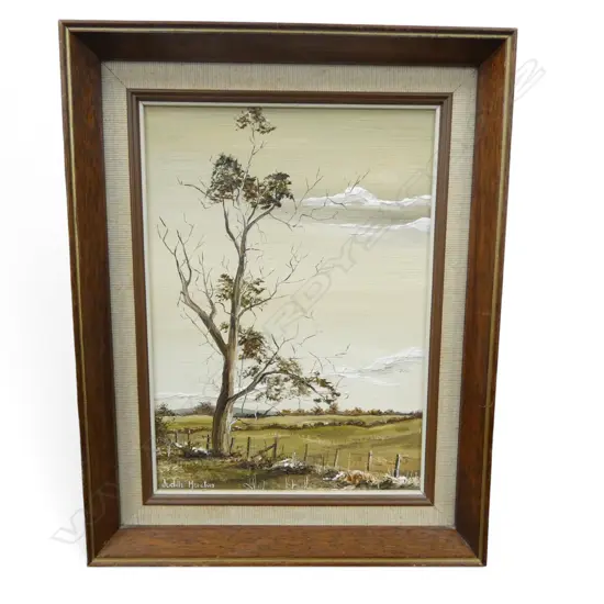 JUDITH MORETON, TE AROHA, OIL ON BOARD, SIGNED, 280 x  200mm