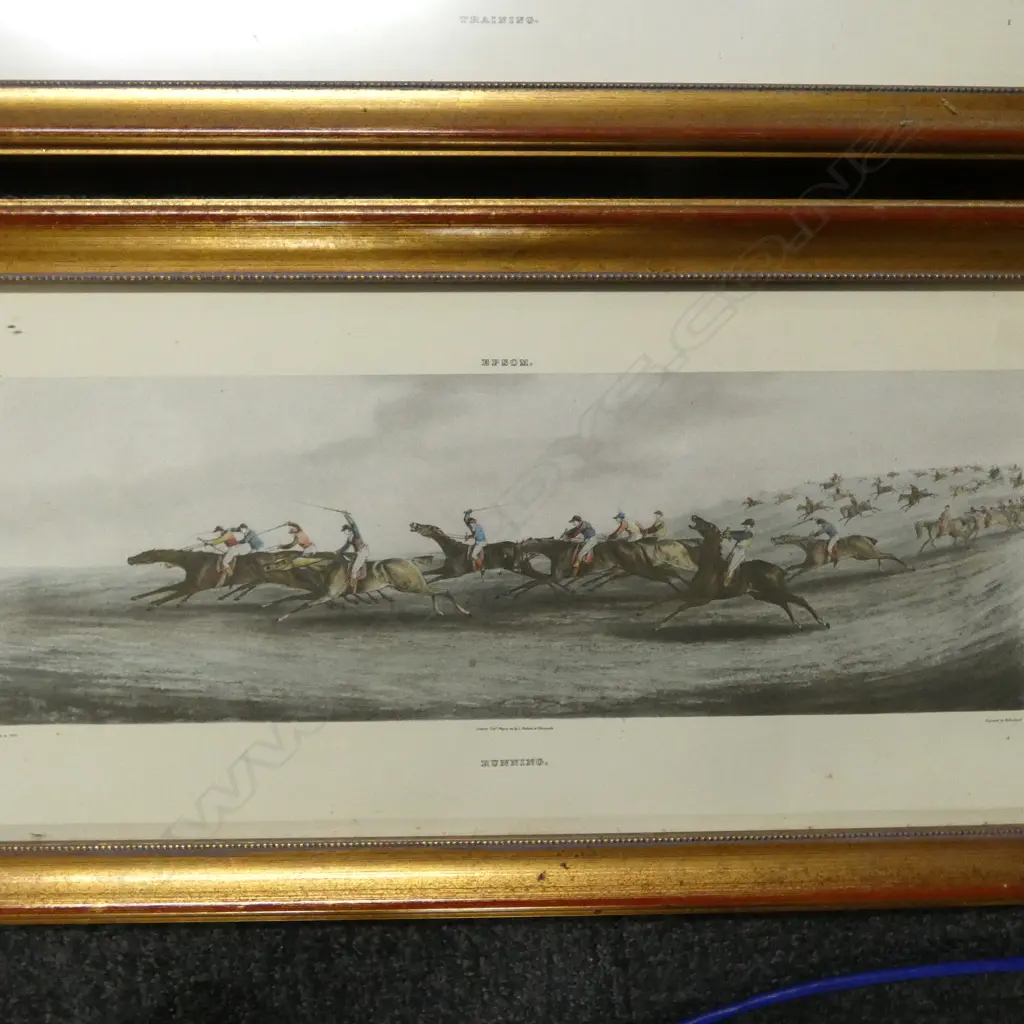 4 HORSE RACING PRINTS 230x550mm Image 1++