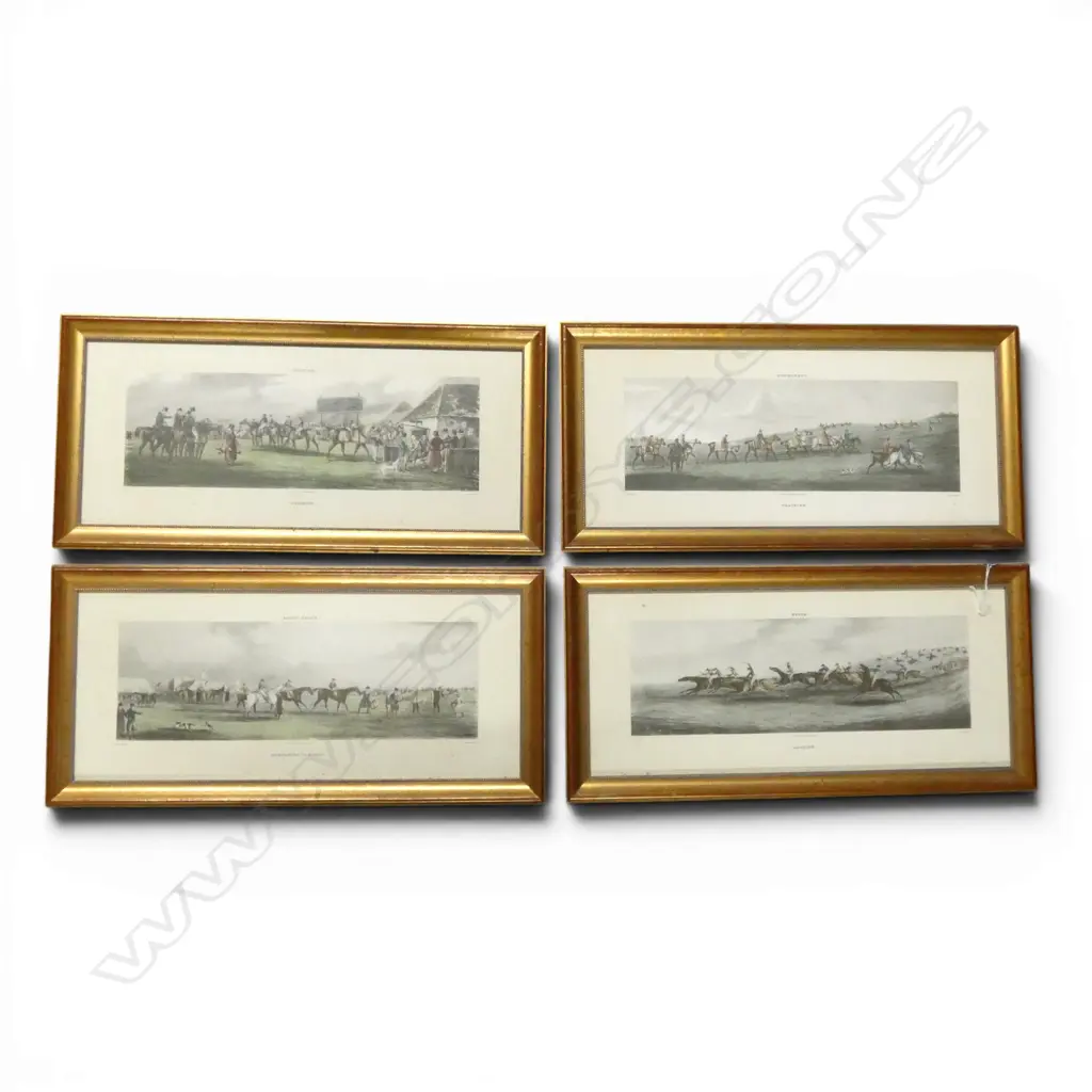4 HORSE RACING PRINTS 230x550mm Image 1++