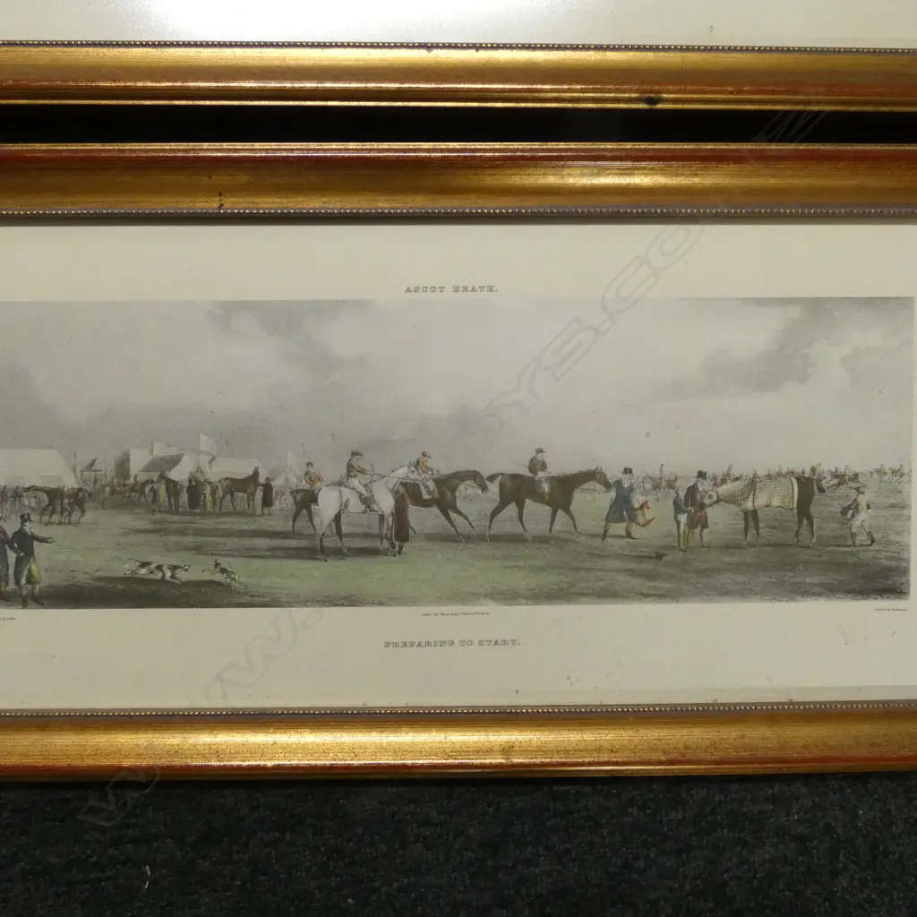 4 HORSE RACING PRINTS 230x550mm Image 1++