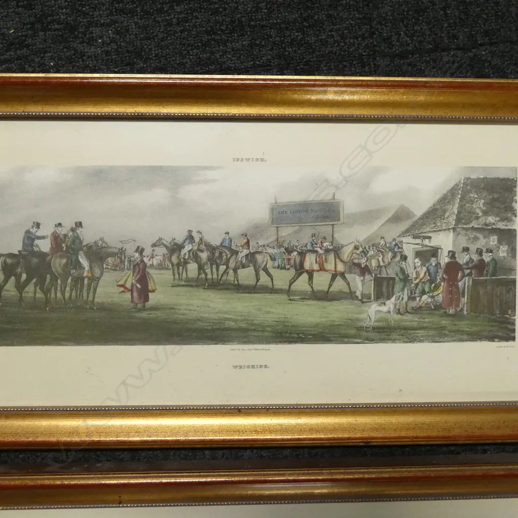 4 HORSE RACING PRINTS 230x550mm Image 1++