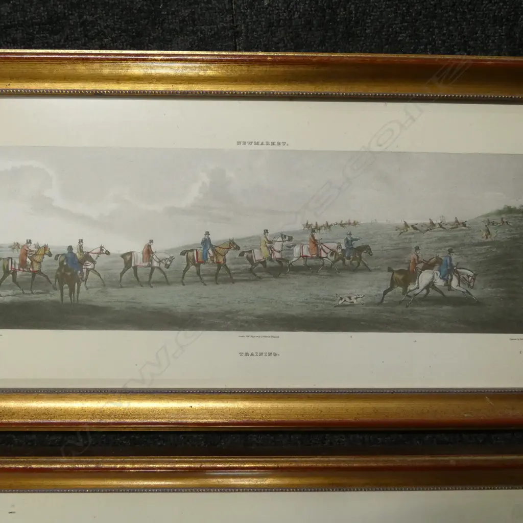4 HORSE RACING PRINTS 230x550mm Image 1++