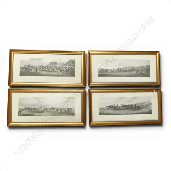 4 HORSE RACING PRINTS 230x550mm