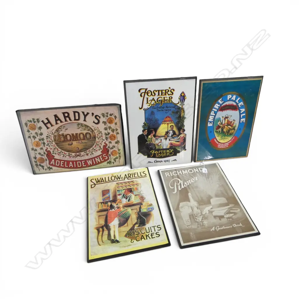 5 REPRODUCTION BEER POSTERS 455x340mm 1 AF Image 1++