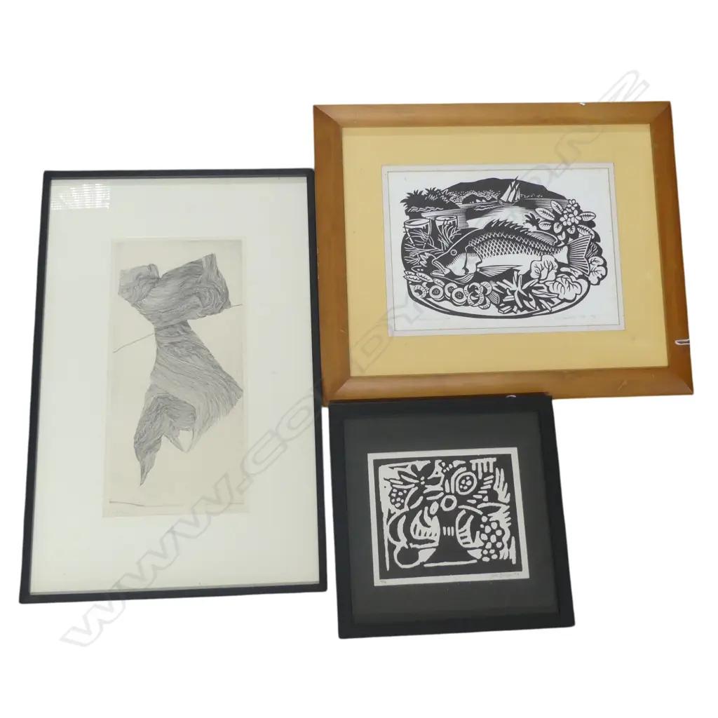 THREE CONTEMPORARY PRINTS, JOHN EDWARDS, JOHN ROBINSON, G. MORRIS Image 1++
