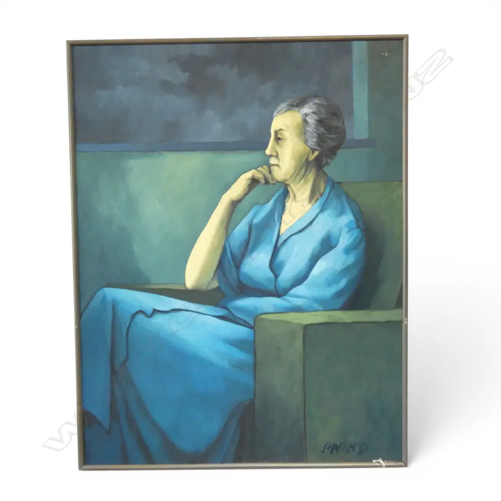 ROGER STAPLES, MOTHER, OIL ON CANVAS, FRAMED, 990 X 760mm Image 1++