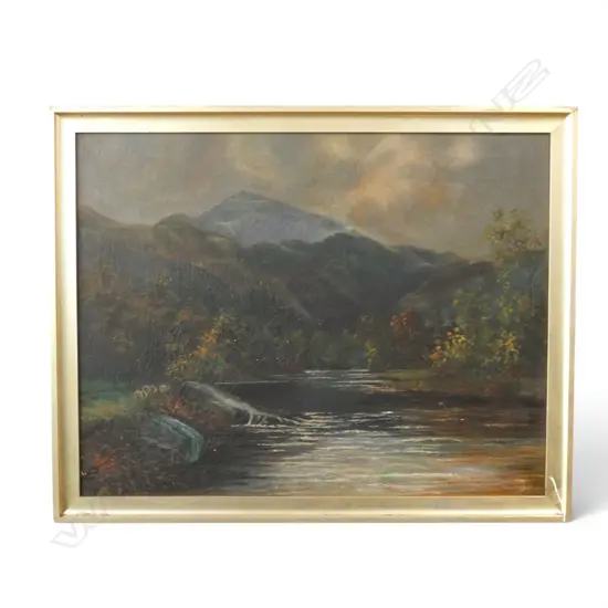 L. HANNAM, LANDSCAPE, OIL ON CANVAS, SIGNED & DATED 1.5.09 695x900mm