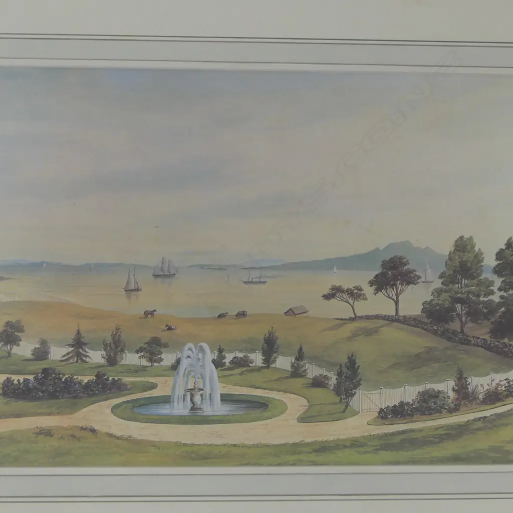 J.C.B HOYTE, 'VIEW FROM HARRY COBLEY'S HOUSE, DEVONPORT', COLOURED ED. 1000, 310 X 525mm Image 1++