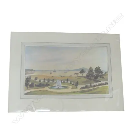 J.C.B HOYTE, 'VIEW FROM HARRY COBLEY'S HOUSE, DEVONPORT', COLOURED ED. 1000, 310 X 525mm