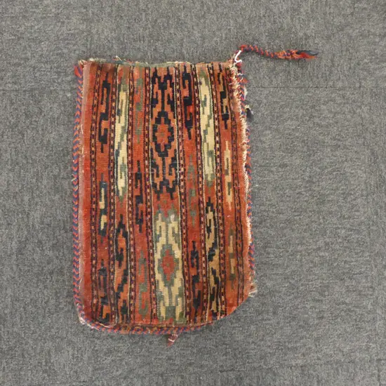 VINTAGE TRIBAL HAND KNOTTED ALL WOOL BAG 470x300mm