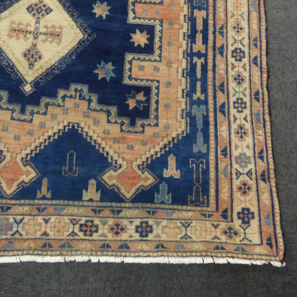 HAND KNOTTED WOOL PILE AFSHAR RUG fading 2300x1620mm Image 1++