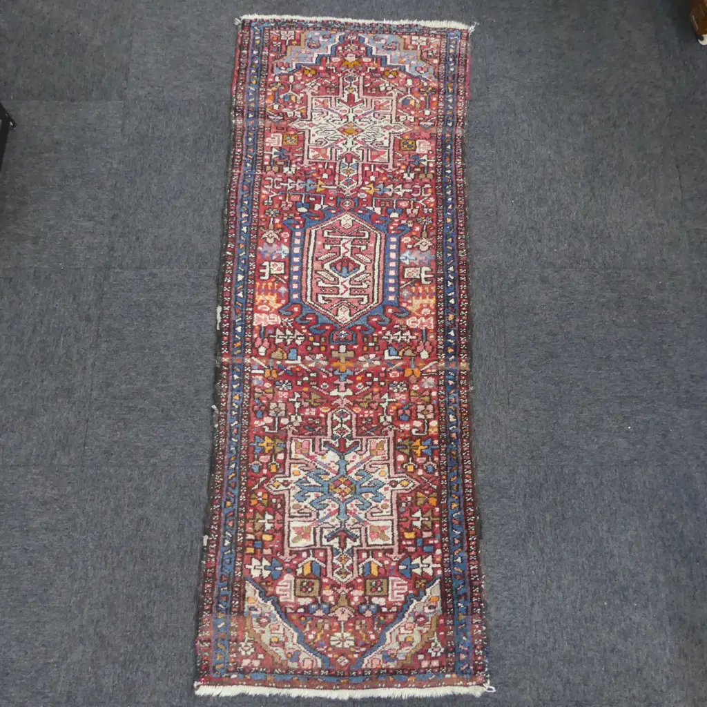 HAND KNOTTED WOOL PILE RUNNER 1740x640mm Image 1++