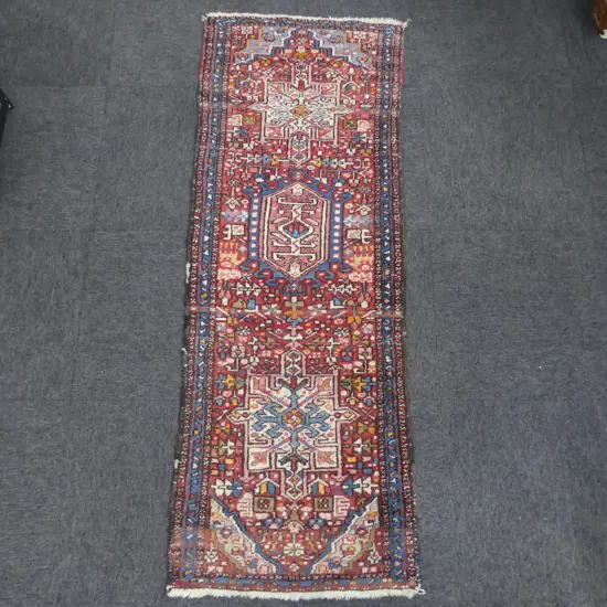 HAND KNOTTED WOOL PILE RUNNER 1740x640mm