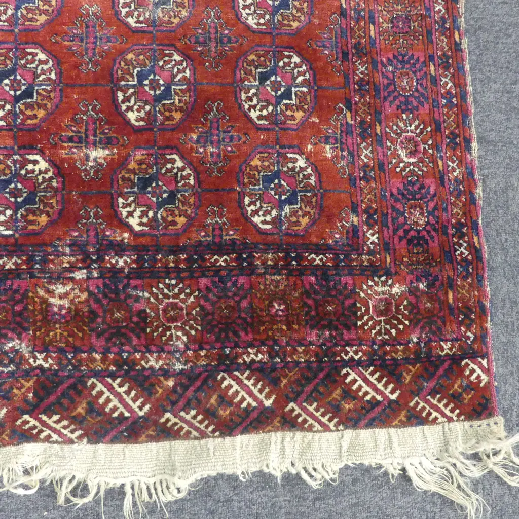 HAND KNOTTED ALL WOOL RUG 1250x130mm Image 1++