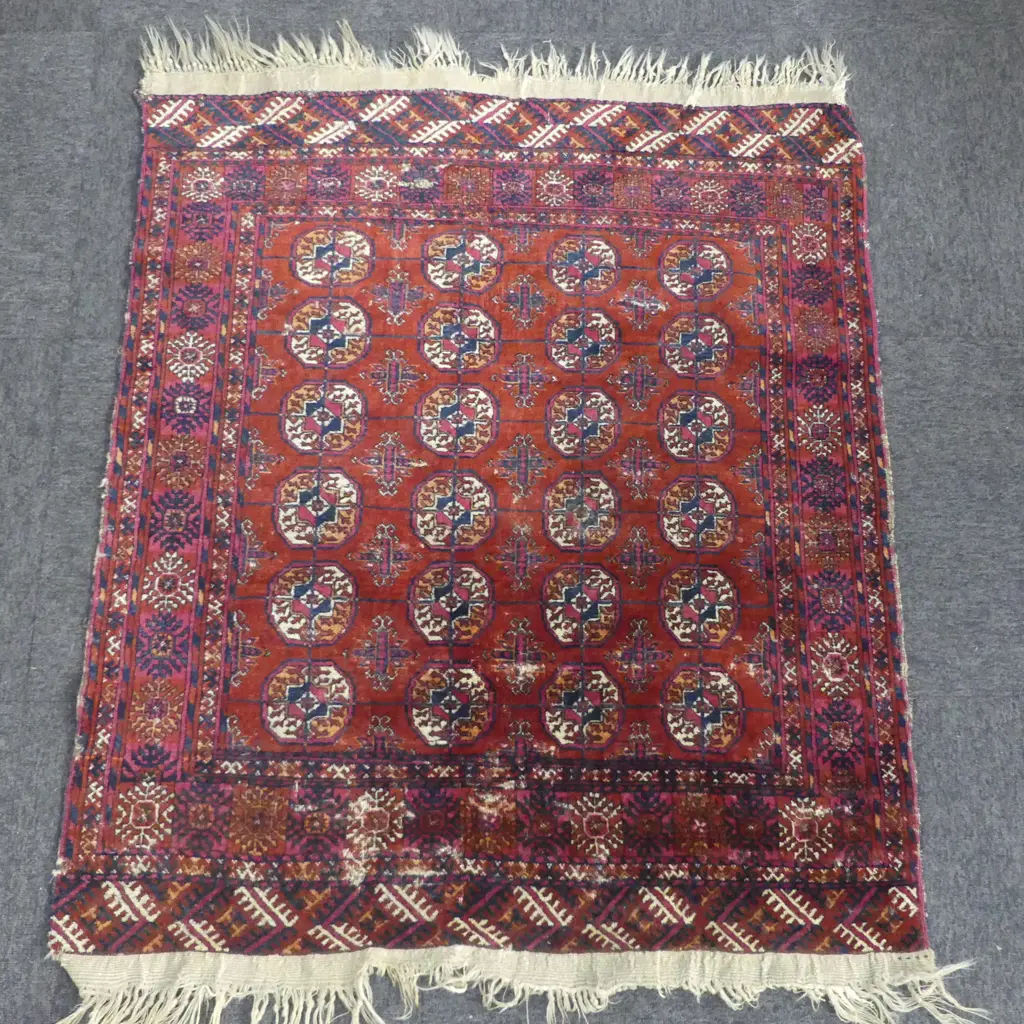 HAND KNOTTED ALL WOOL RUG 1250x130mm Image 1++
