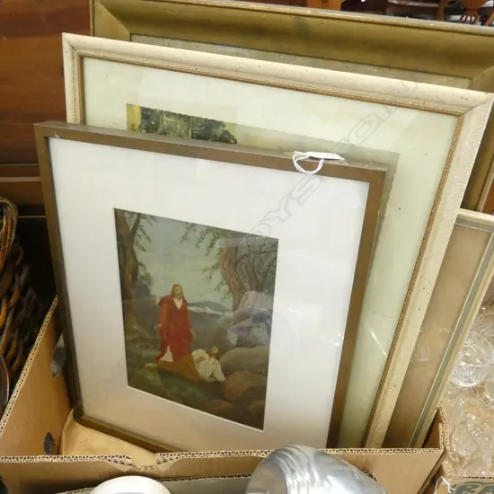 GROUP OF EUROPEAN LANDSCAPES, RELIGIOUS SCENE ETC