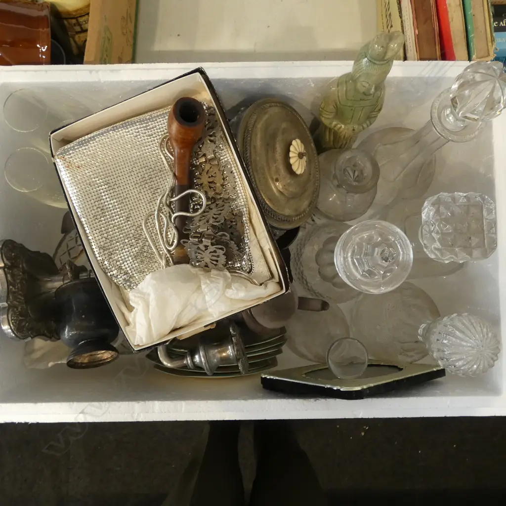 DECANTERS INCL. 1 WATERFORD COLLEEN PATTERN, EP ETC Image 1++