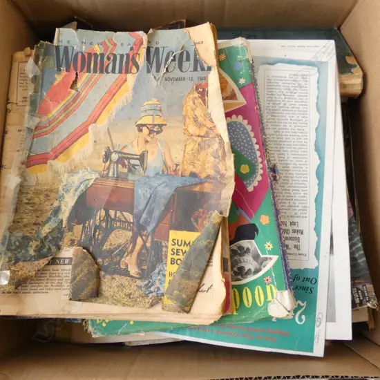 ASST. EPHEMERA Incl. COOK BOOKS, NOVELS, ETC