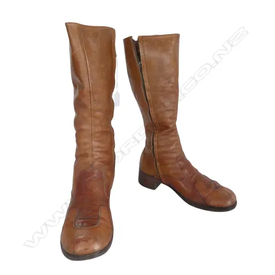PR VINTAGE MEN'S PORTUGUESE LEATHER BOOTS, SIZE 91/2