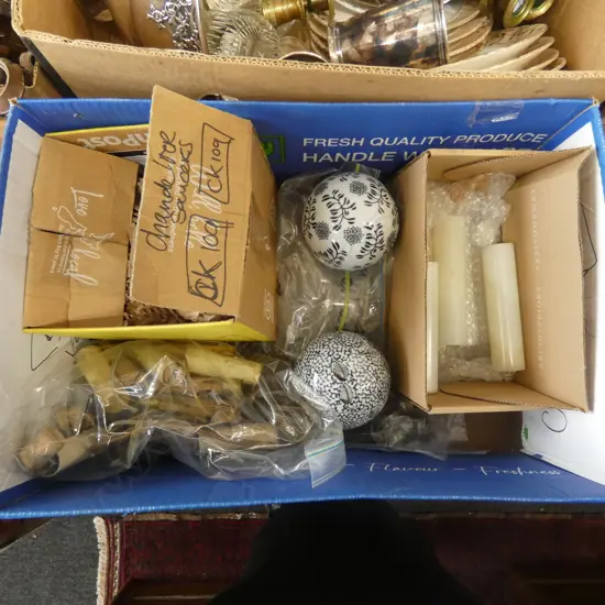 ASST. QUALITY CRYSTAL CHANDELIER PARTS ETC