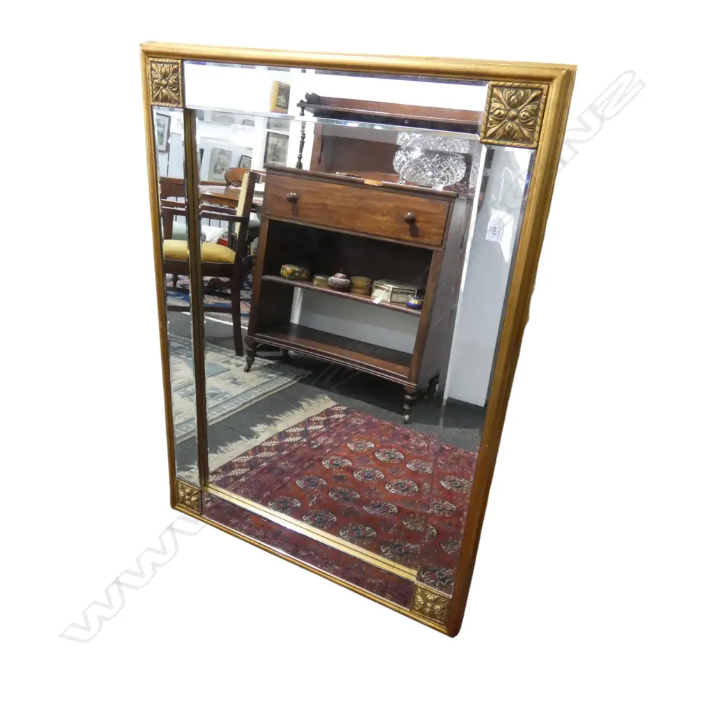 MODERN MIRROR, GILT FRAME 1110x810mm Image 1++