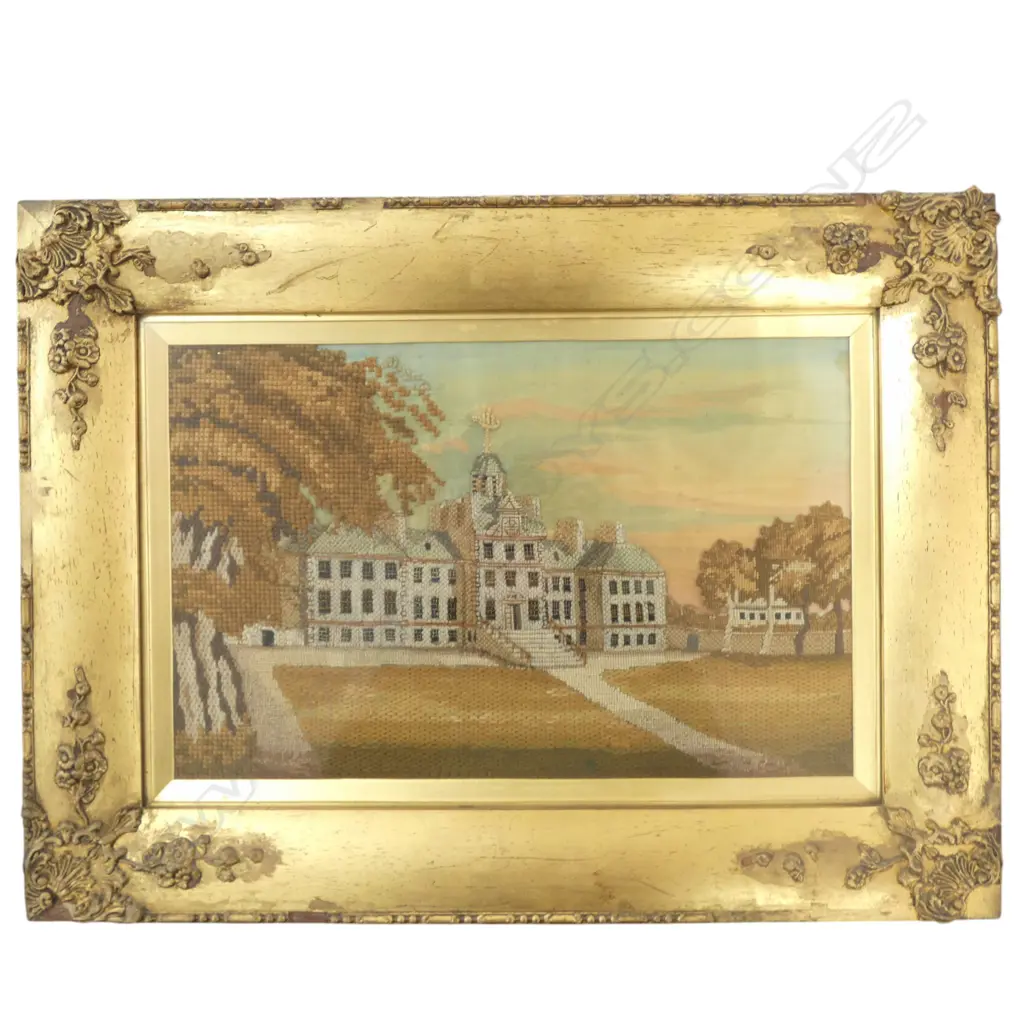 GILT FRAMED NEEDLEWORK 270x420mm Image 1++
