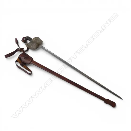 J. R. GAUNT & SON DRESS SWORD & LEATHER SHEATH L.1000mm