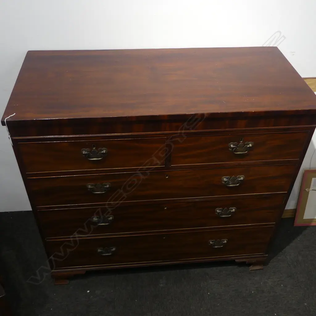 VICTORIAN MAHOGANY CHEST OF DRAWERS 1170x540x1100mm Image 1++