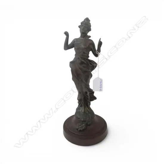 BRONZED SPELTER FIGURINE H.290mm