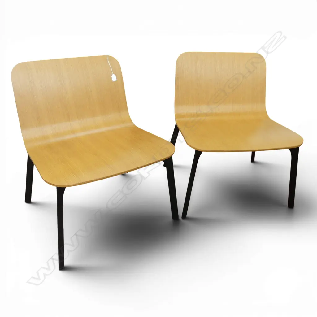 PR OF CITTA ASPEN MOULDED PLYWOOD LOUNGE CHAIRS  Image 1++