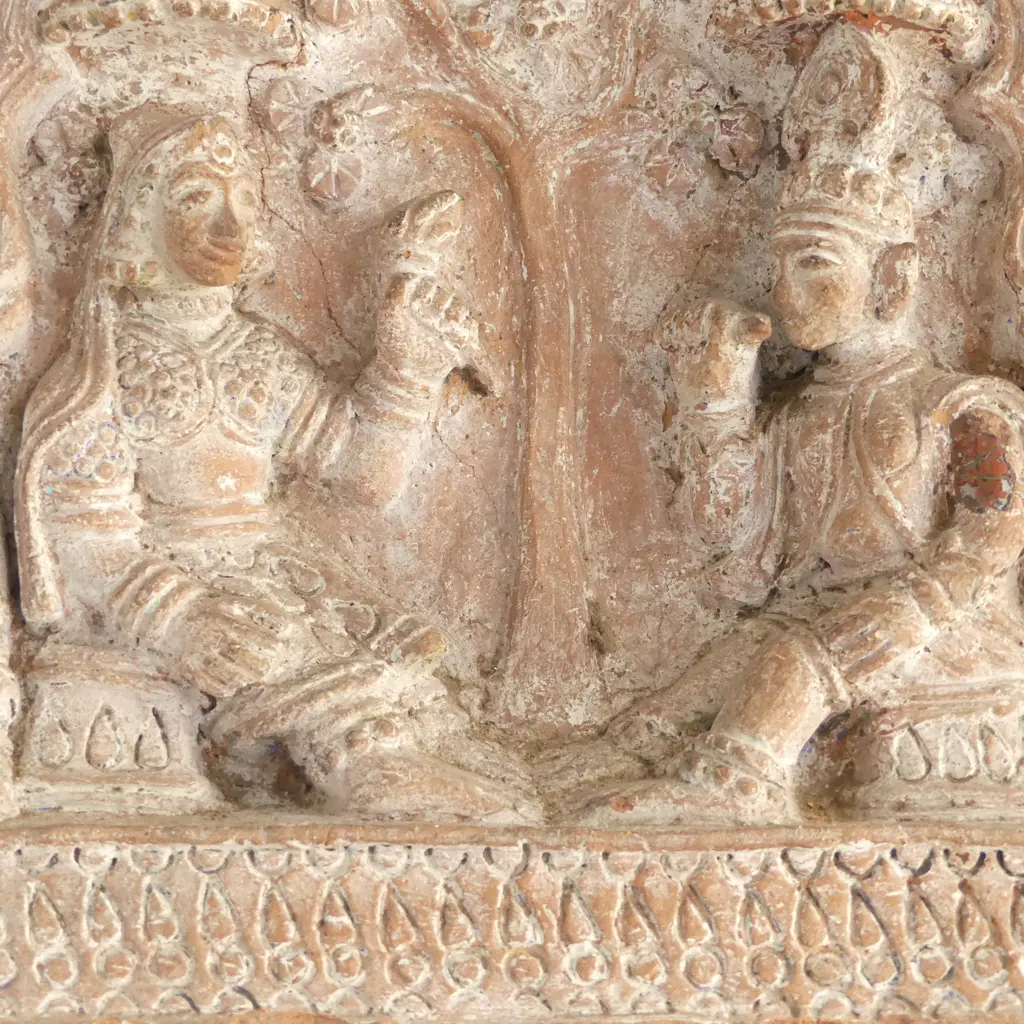 INDIAN TERRACOTTA PANEL 360x430mm, REPAIRS Image 1++