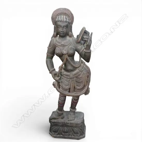 CARVED WOODEN BALINESE DANCER H.980mm