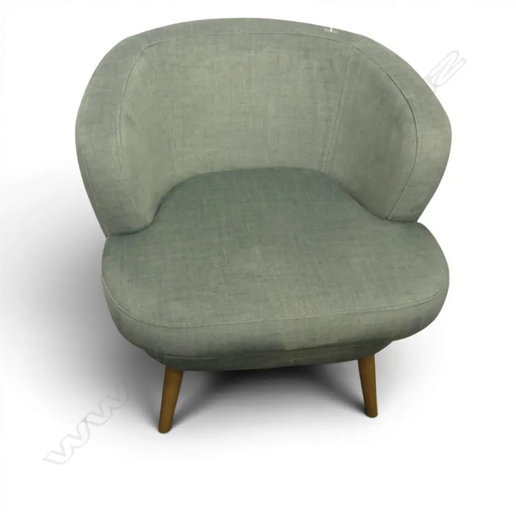 GREEN UPHOLSTERED CHAIR H.660mm Image 1++