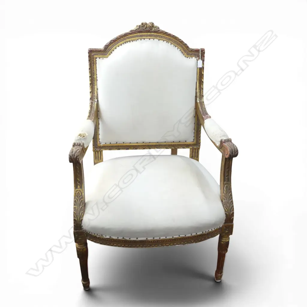 FRENCH GILDED CHAIR (requires attention) Image 1++