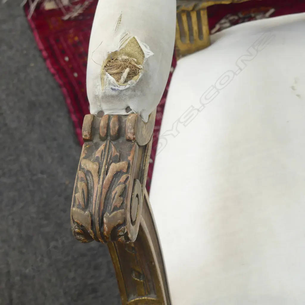 FRENCH GILDED CHAIR (requires attention) Image 1++