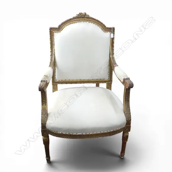 FRENCH GILDED CHAIR (requires attention)
