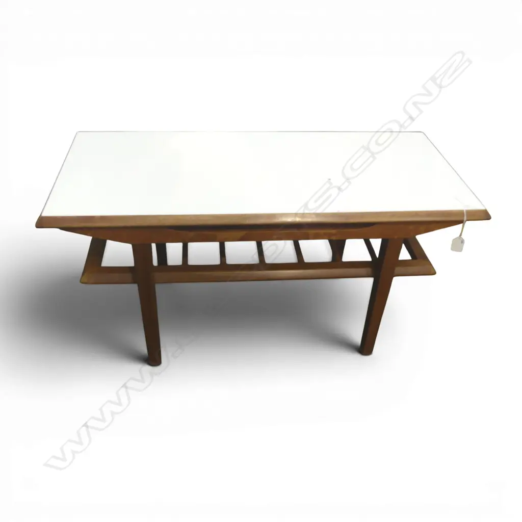 MID-CENTURY DON LORONG COFFEE TABLE label to base 880x410x430mm Image 1++
