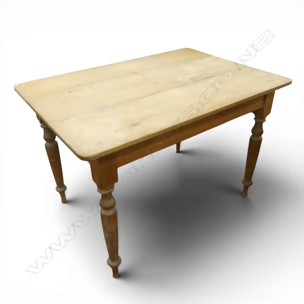 ANTIQUE PLANK TOP KITCHEN TABLE 1140x800x750mm Image 1++