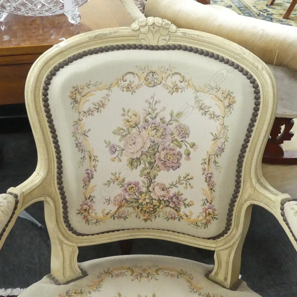 FRENCH STYLE ARMCHAIR (SEAT SAGGING) Image 1++