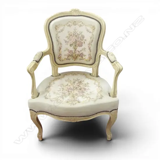 FRENCH STYLE ARMCHAIR (SEAT SAGGING)