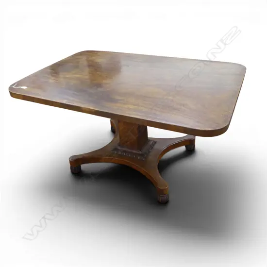 ANTIQUE PEDESTAL TABLE 1370x960x690mm
